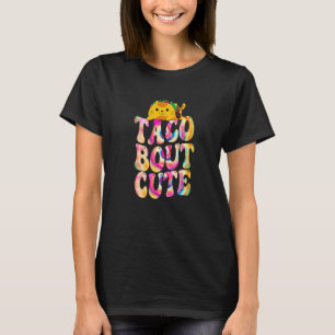 タコキュート猫絞り染めグルーヴィー国立タコスD Tシャツ