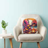 タコギターバイビーチキャンプファイア クッション (椅子)