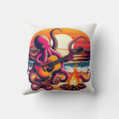 タコギターバイビーチキャンプファイア クッション (裏面)