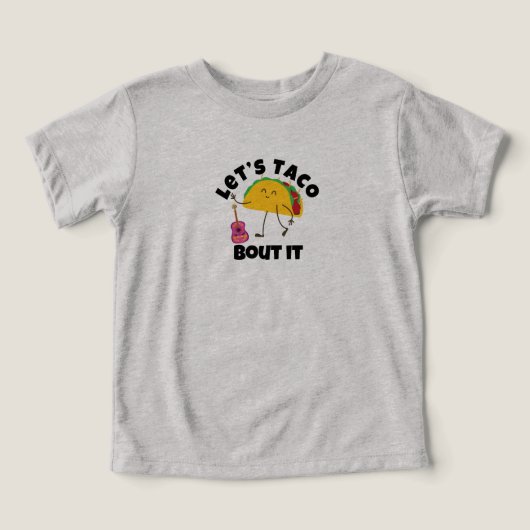 「タコギターTシャツ – メキシコおもしろいフードティー」 (デザイン正面)