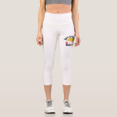 「タコギターTシャツ – メキシコおもしろいフードティー」 カプリレギンス (正面)