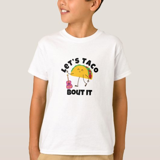 「タコギターTシャツ – メキシコおもしろいフードティー」 Tシャツ (正面)