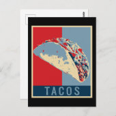 タコギフト女性メキシコ料理Cinco De Mayo ポストカード (正面/裏面)