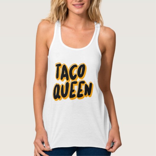 タコクイーンレディースママTシャツタンクトップ タンクトップ (正面)