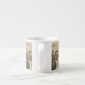 タコクラーケンヴィンテージイラストレーション エスプレッソカップ (裏面)