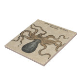 タコクラーケンヴィンテージイラストレーション タイル (側面)