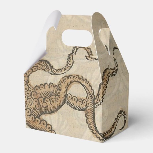 タコクラーケンヴィンテージイラストレーション フェイバーボックス (正面サイド)