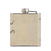 タコクラーケンヴィンテージイラストレーション フラスク (裏面)