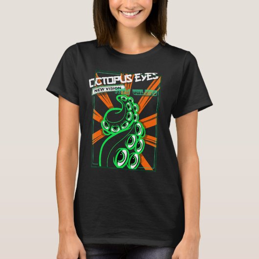 タコクラーケン海I頭足類の海の生物 Tシャツ (正面)