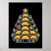 タコクリスマスツリー – おもしろいグルメホリデーフード ポスター (正面)