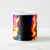 タコクールアート2トーンのコーヒーマグ ジャンボコーヒーマグカップ (正面)