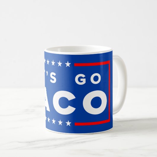 タココーヒーマグ行こう コーヒーマグカップ (正面右)