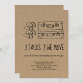 タコゴー遠くにパーティの招待状 招待状 (正面/裏面)