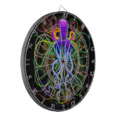 タコサイケデリック発光 ダーツボード (正面左)