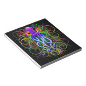 タコサイケデリック発光 ノートパッド (アングル)