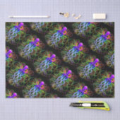 タコサイケデリック発光 薄葉紙 (クラフト)