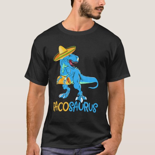タコサウルスおもしろいテックスチンコデマヨ Tシャツ (正面)