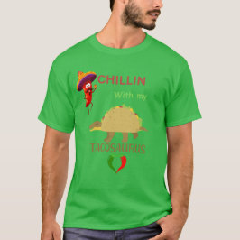 タコサウルスとくつろぎタイム Tシャツ