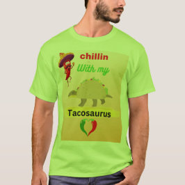 タコサウルスとくつろぎタイム Tシャツ