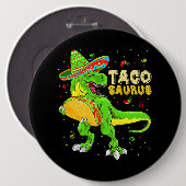 タコサウルスシャツタコチンコデマヨキッズボーイズディノ 缶バッジ (正面&裏面)