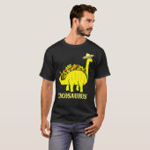 タコサウルスシンコデマヨおもしろいタコ恐竜 Tシャツ (正面フル)