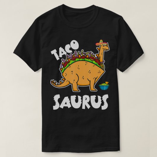 タコサウルスタコ恐竜トおもしろいレチンコ・デ・マヨw tシャツ (デザイン正面)