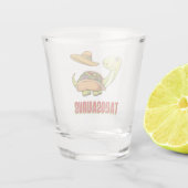 タコサウルスタコ恐竜Cinco De Mayo ショットグラス (裏面)