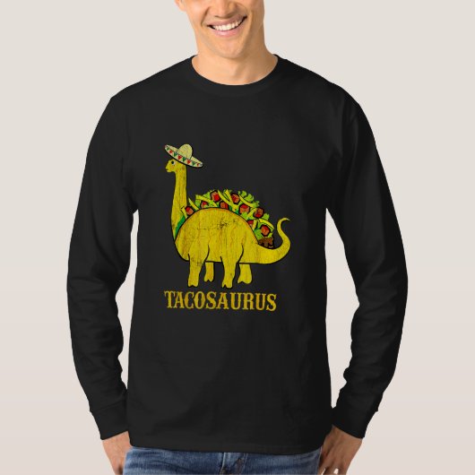 タコサウルスチンコデマヨティーズおもしろいタコ恐竜 Tシャツ (正面)