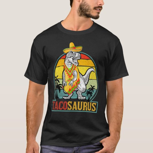 タコサウルスレックスシンコデマヨトドラーメキシカンソmbr tシャツ (正面)