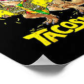 タコサウルスレックス恐竜タコキッズおもしろいパーティー ポスター (角)