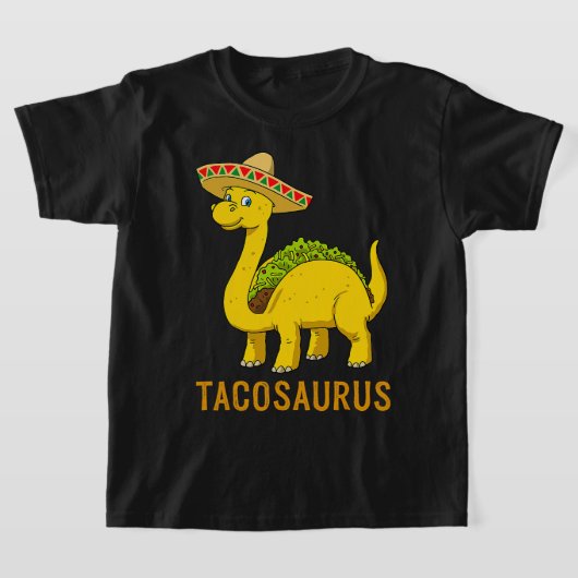 タコサウルス恐竜Cinco De Mayo Mexican Fie Tシャツ (レイダウン)