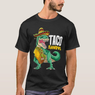 タコサウルスCinco de Mayo Shirt おもしろい Trex Taco Din Tシャツ