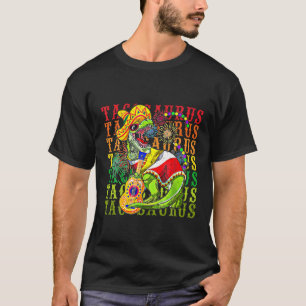 タコサウルスCinco De Mayo Tee おもしろい Taco Dinosaur F Tシャツ