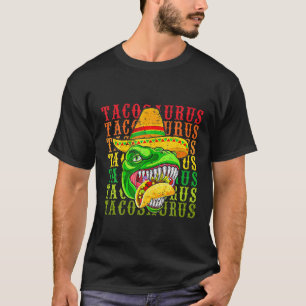タコサウルスCinco De Mayo Tee おもしろい Taco Dinosaur F Tシャツ