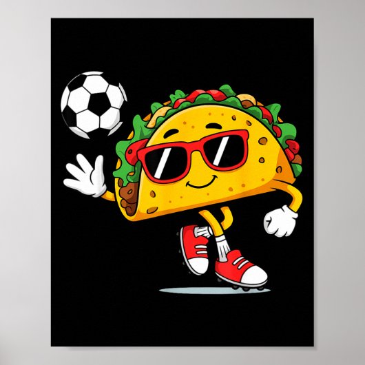 タコサッカーシンクロ五月五日メキシコおじさんサンブレロ ポスター (正面)