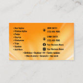 タコサービス名刺 名刺 (裏面)