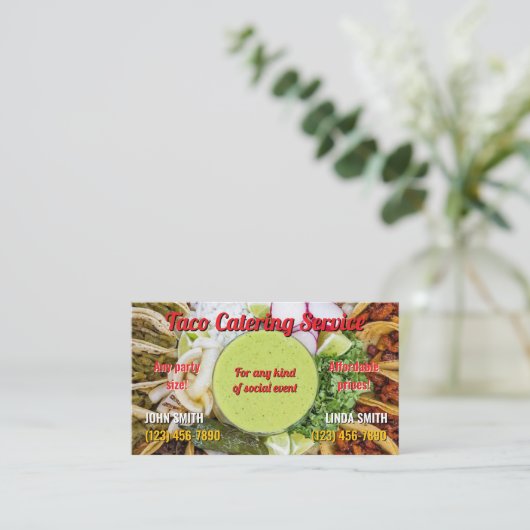 タコサービス名刺 名刺 (スタンド正面)