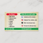 タコサービス名刺 名刺 (裏面)