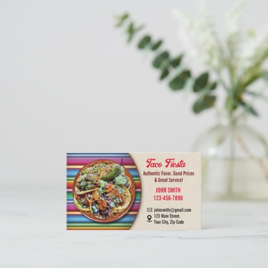 タコサービス名刺 名刺 (スタンド正面)