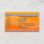 タコサービス名刺 名刺 (裏面)