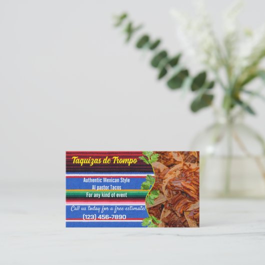 タコサービス名刺 名刺 (スタンド正面)