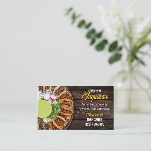 タコサービス名刺 名刺 (スタンド正面)