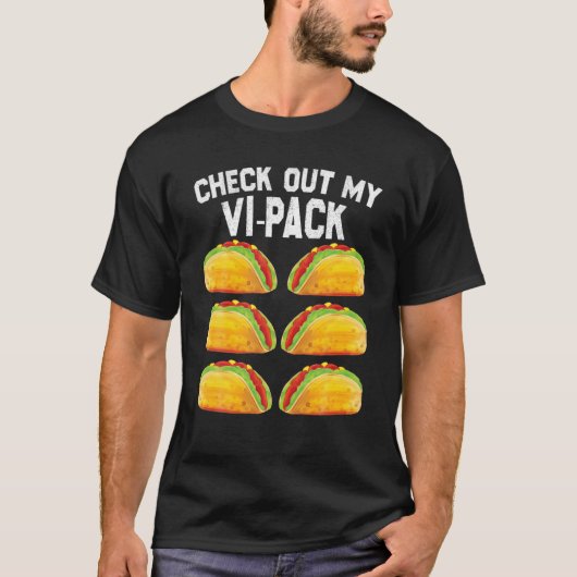 タコシックスパックシンコデマヨフィエスタメンズ Tシャツ (正面)