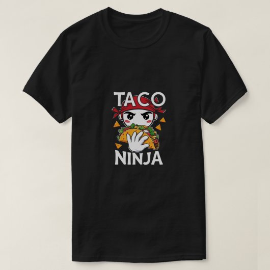 タコシャツ – おもしろい & Tasty Tシャツ (デザイン正面)