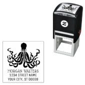 タコシルエットシーライフ名差出人住所 セルフインキングスタンプ (インサイチュ)