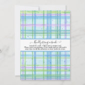 タコシーホースヒトデビーチブルーベビーシャワー (裏面)