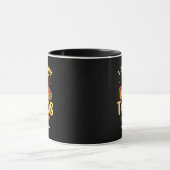 タコスおもしろいことわざ私は本当にタコスが好き マグカップ (中央)