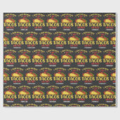 タコスおもしろいことわざ私は本当にタコスが好き ラッピングペーパー (フラット)