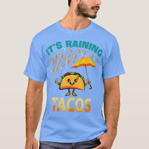 タコスおもしろいキッズガールズGif雨 Tシャツ
