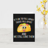 タコスおもしろいトOkから秋離れメンタルヘルス阿波 カード (黄色い花)